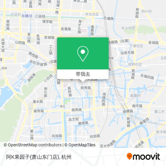 阿K果园子(萧山东门店)地图