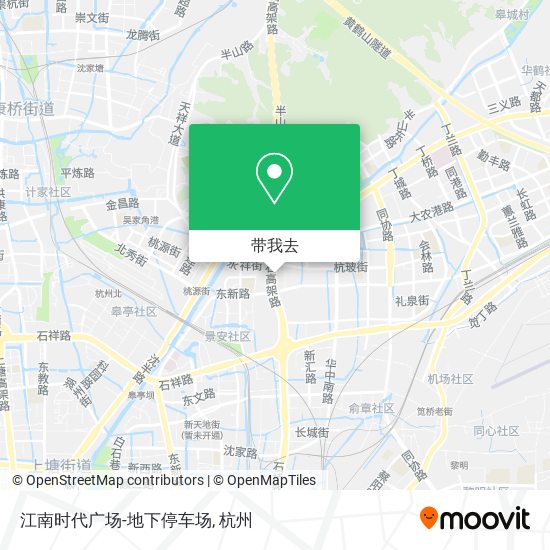 江南时代广场-地下停车场地图