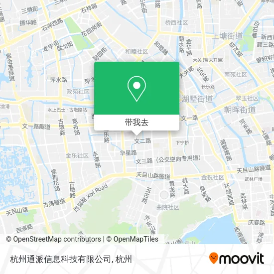 杭州通派信息科技有限公司地图