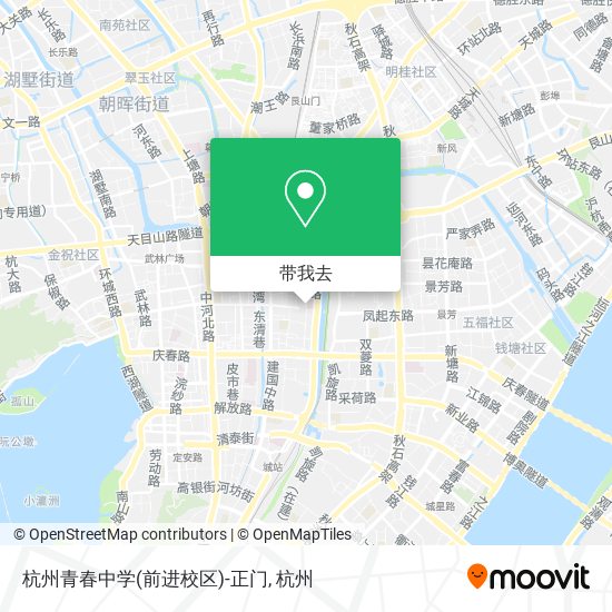 杭州青春中学(前进校区)-正门地图
