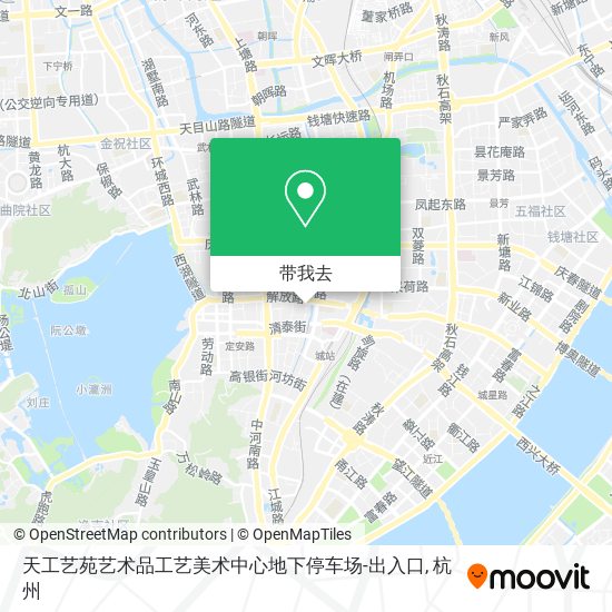 天工艺苑艺术品工艺美术中心地下停车场-出入口地图