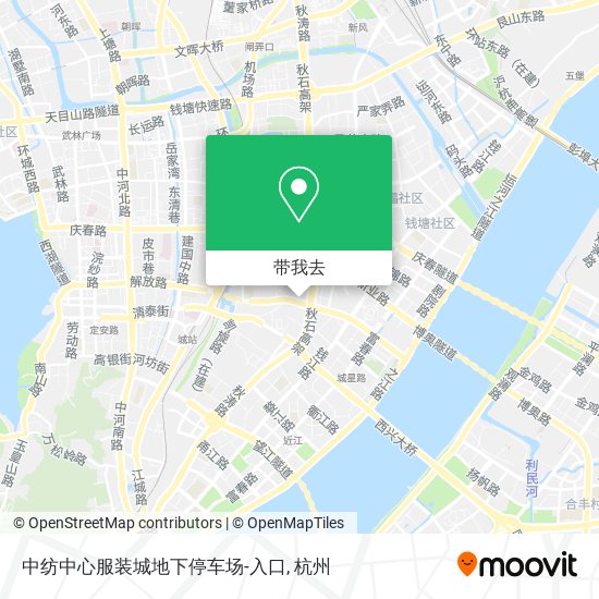 中纺中心服装城地下停车场-入口地图