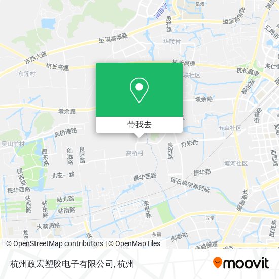 杭州政宏塑胶电子有限公司地图