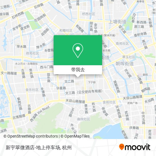 新宇翠微酒店-地上停车场地图