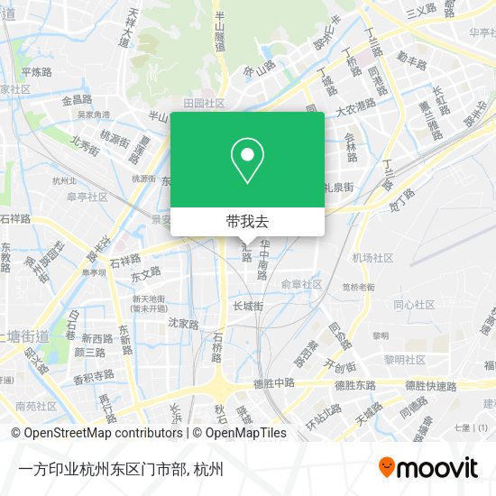 一方印业杭州东区门市部地图