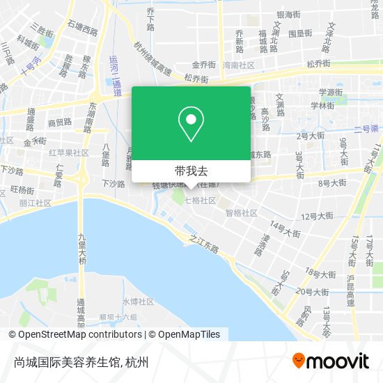 尚城国际美容养生馆地图