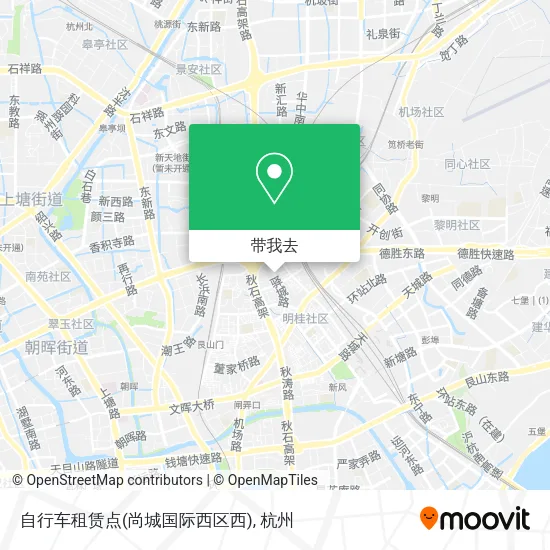 自行车租赁点(尚城国际西区西)地图