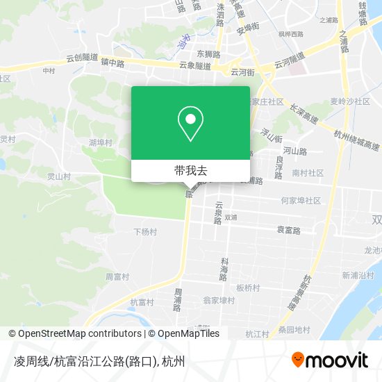凌周线/杭富沿江公路(路口)地图