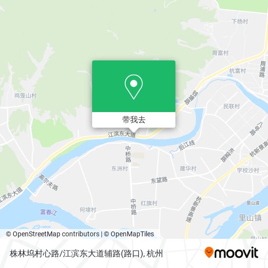 株林坞村心路/江滨东大道辅路(路口)地图