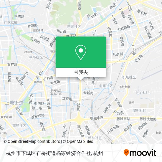 杭州市下城区石桥街道杨家经济合作社地图