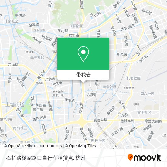 石桥路杨家路口自行车租赁点地图