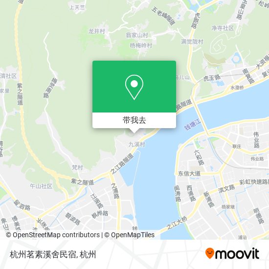 杭州茗素溪舍民宿地图