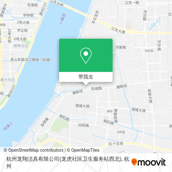 杭州龙翔洁具有限公司(龙虎社区卫生服务站西北)地图