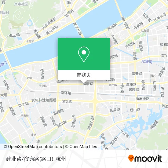 建业路/滨康路(路口)地图