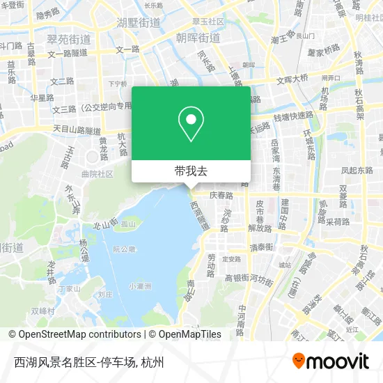 西湖风景名胜区-停车场地图