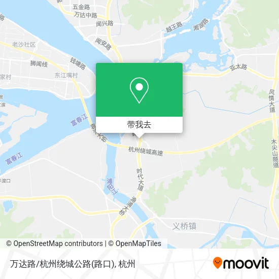 万达路/杭州绕城公路(路口)地图