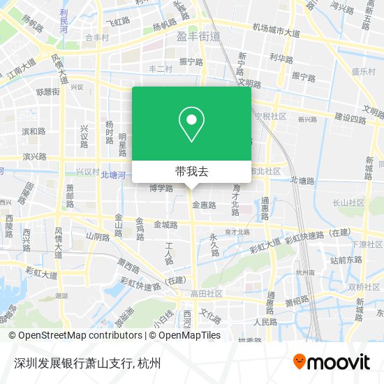 深圳发展银行萧山支行地图
