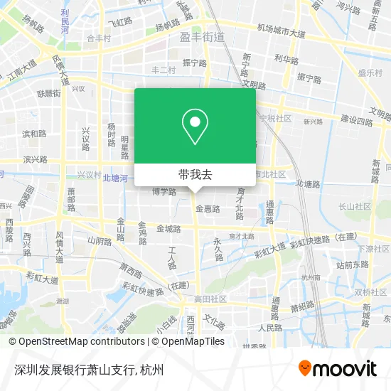 深圳发展银行萧山支行地图