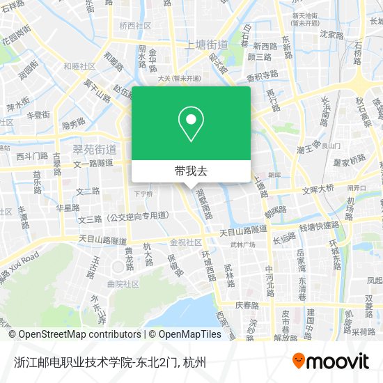 浙江邮电职业技术学院-东北2门地图