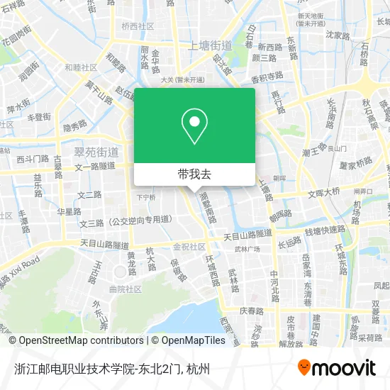 浙江邮电职业技术学院-东北2门地图