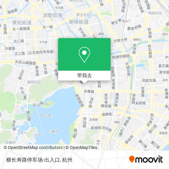 横长寿路停车场-出入口地图