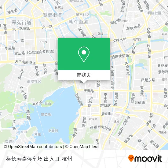 横长寿路停车场-出入口地图