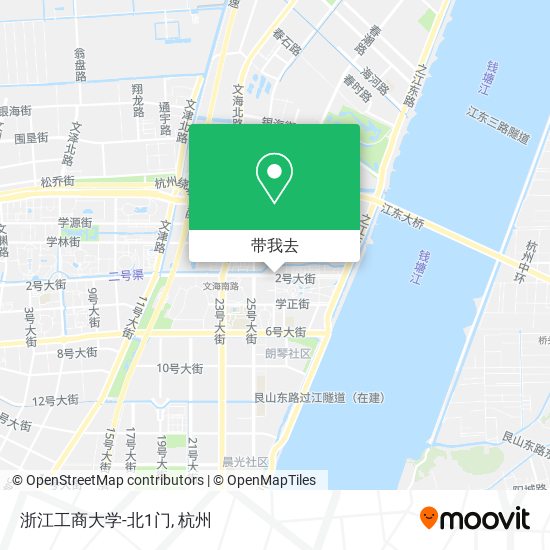 浙江工商大学-北1门地图
