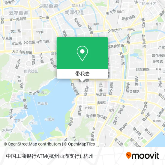中国工商银行ATM(杭州西湖支行)地图