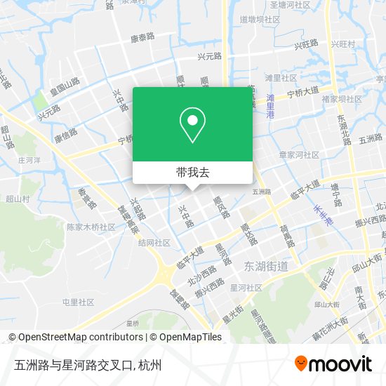 五洲路与星河路交叉口地图