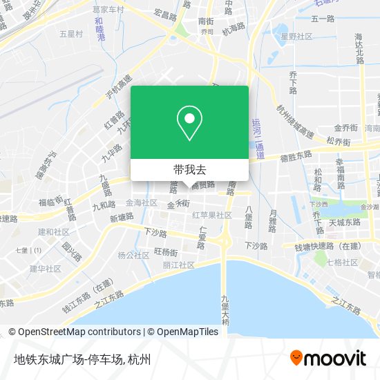 地铁东城广场-停车场地图