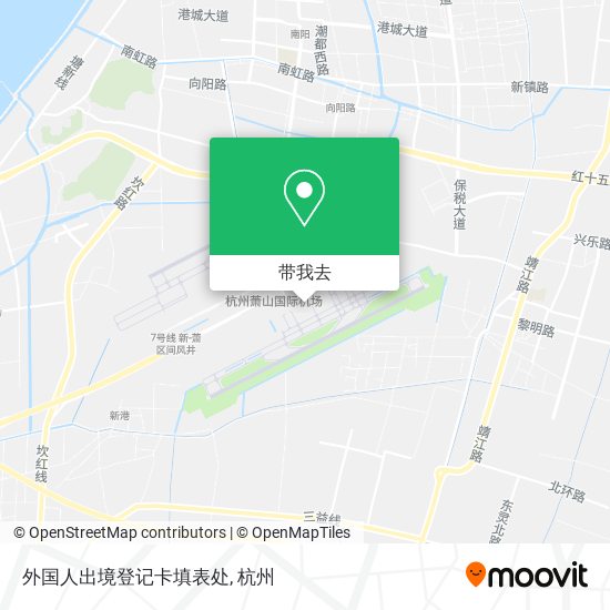 外国人出境登记卡填表处地图