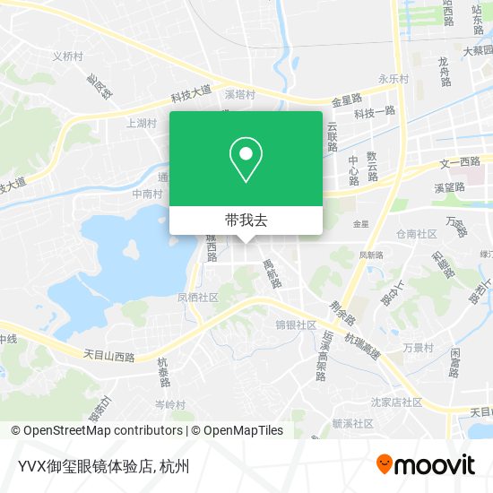 YVX御玺眼镜体验店地图