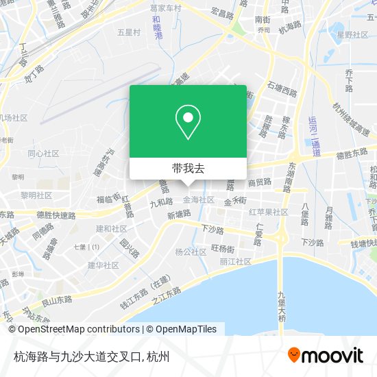 杭海路与九沙大道交叉口地图