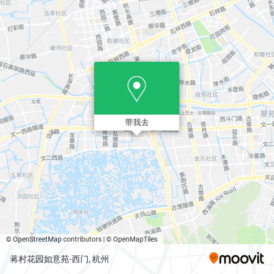 蒋村花园如意苑-西门地图