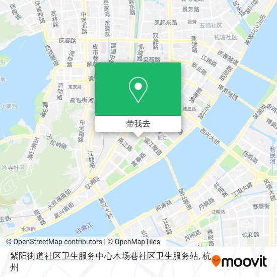 紫阳街道社区卫生服务中心木场巷社区卫生服务站地图