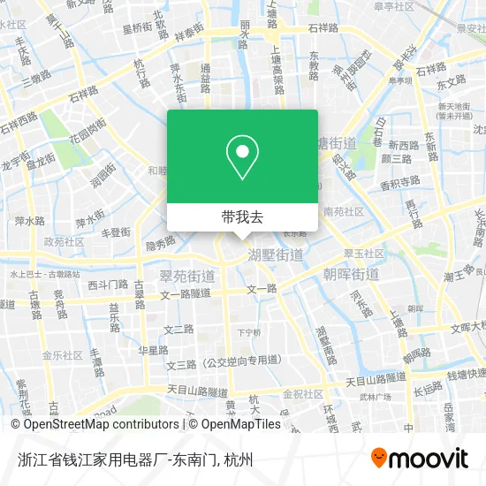 浙江省钱江家用电器厂-东南门地图