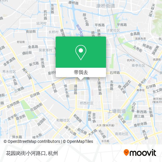 花园岗街小河路口地图