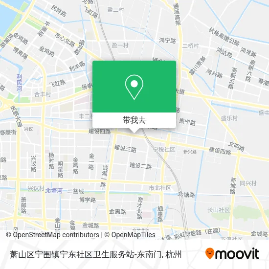 萧山区宁围镇宁东社区卫生服务站-东南门地图