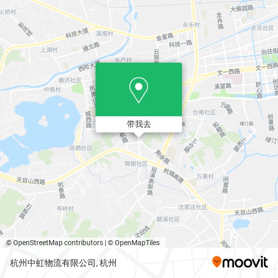 杭州中虹物流有限公司地图