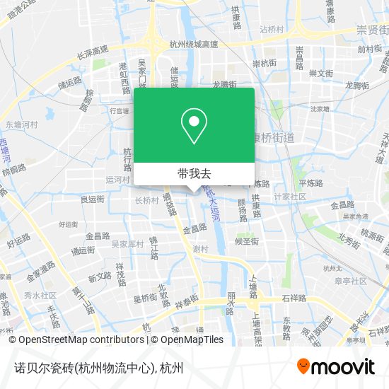 诺贝尔瓷砖(杭州物流中心)地图