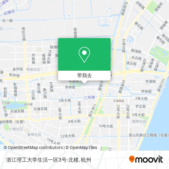 浙江理工大学生活一区3号-北楼地图