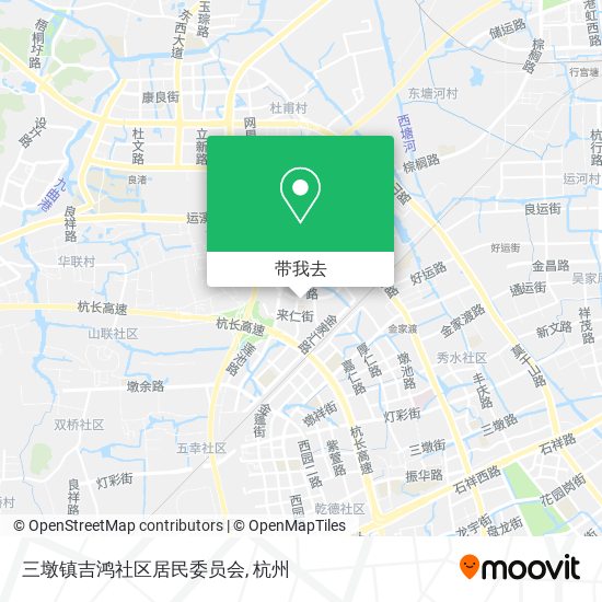 三墩镇吉鸿社区居民委员会地图