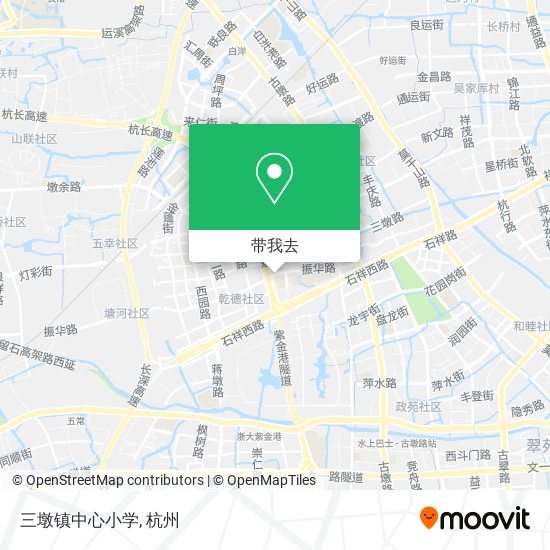 三墩镇中心小学地图