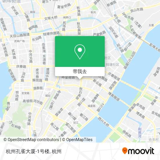 杭州孔雀大厦-1号楼地图