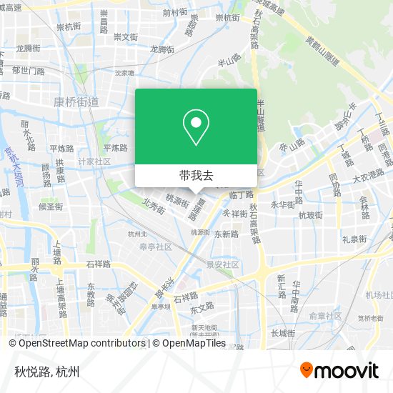 秋悦路地图