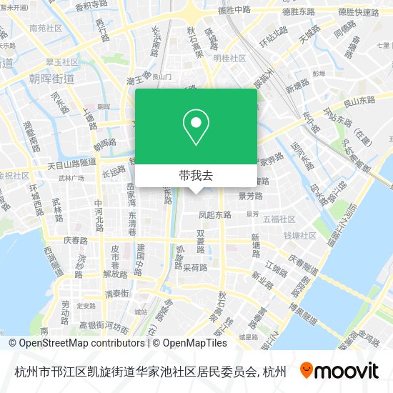 杭州市邗江区凯旋街道华家池社区居民委员会地图