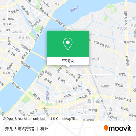 奔竞大道鸿宁路口地图