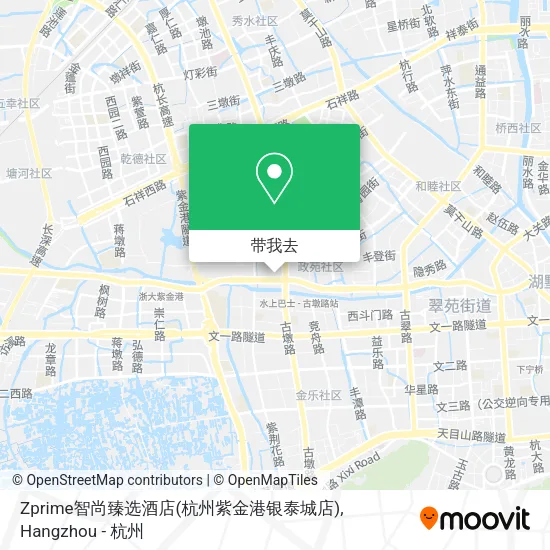 Zprime智尚臻选酒店(杭州紫金港银泰城店)地图
