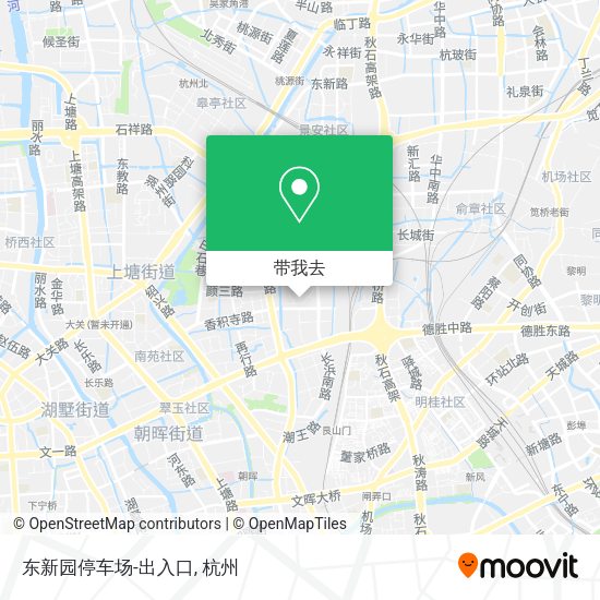 东新园停车场-出入口地图