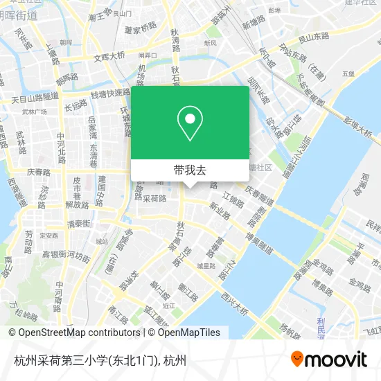 杭州采荷第三小学(东北1门)地图